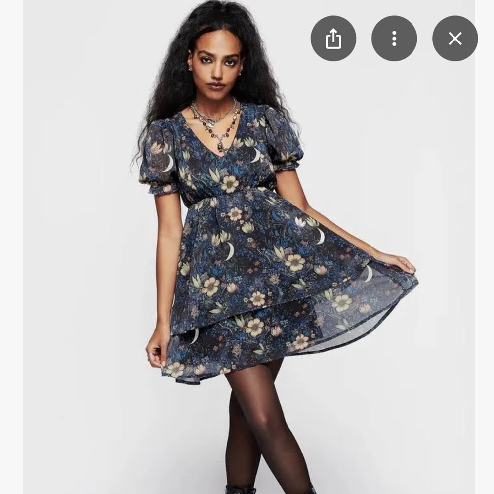 Disturbia Blue Floral Dress